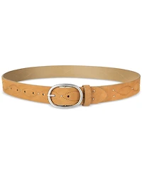 Levi's Western Stitched & Studded Suede Belt