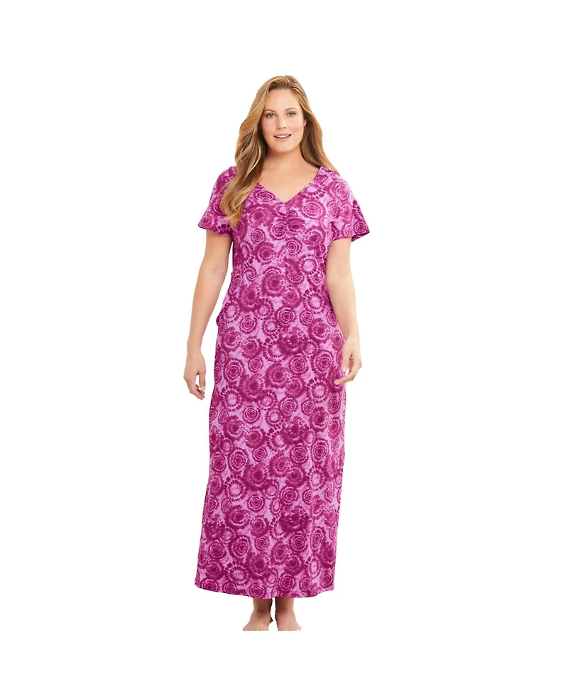 Avenue Plus Body Ruche Maxi Gown