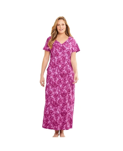 Avenue Plus Body Ruche Maxi Gown