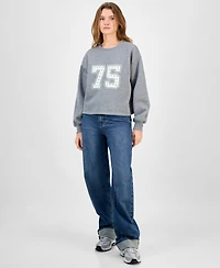Madden Girl Juniors' Rhinestone-Embellished Sweatshirt