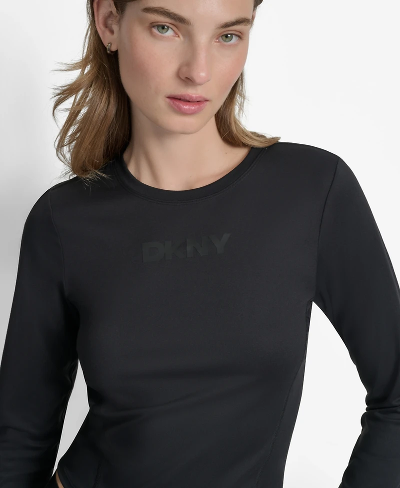 Dkny Women's Long Sleeve Balance Compression Top