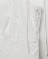 Mango Women's Cutwork Midi Dress