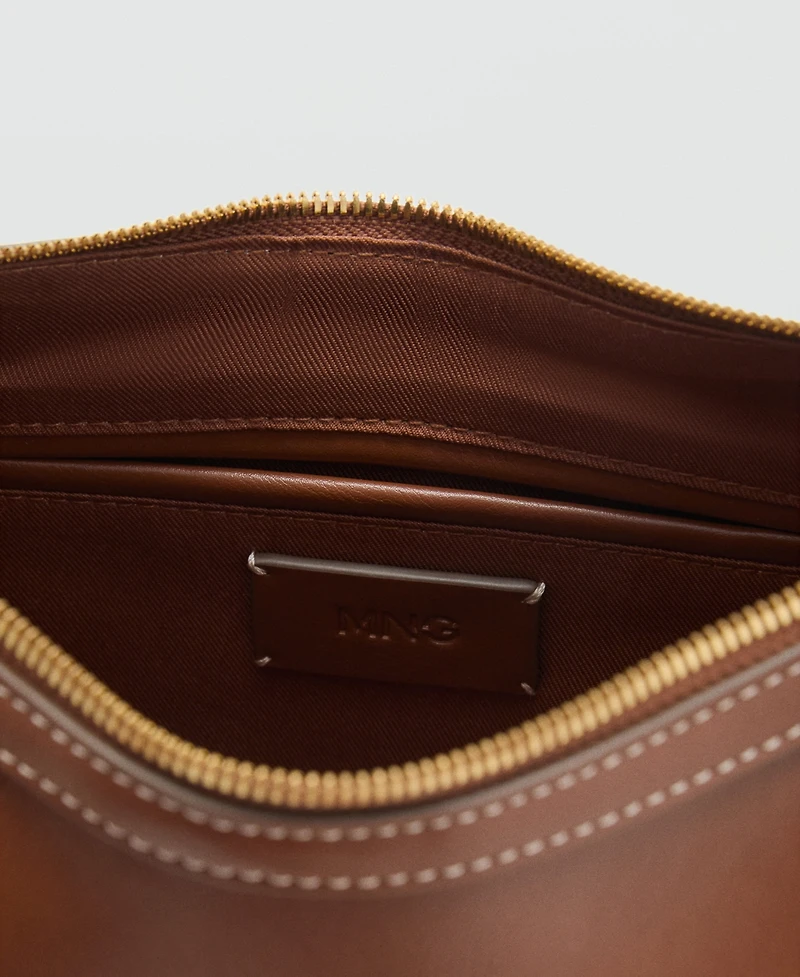 Mango Women's Studded Shoulder Bag