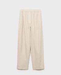 Mango Women's Paper Bag Cotton Pants
