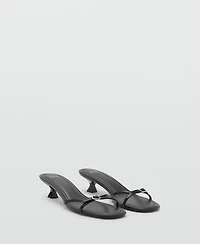 Mango Women's Buckle Detail Heeled Sandals