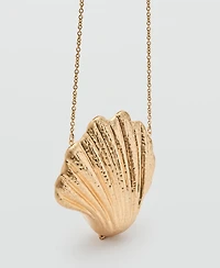Mango Women's Shell Design Clutch Bag