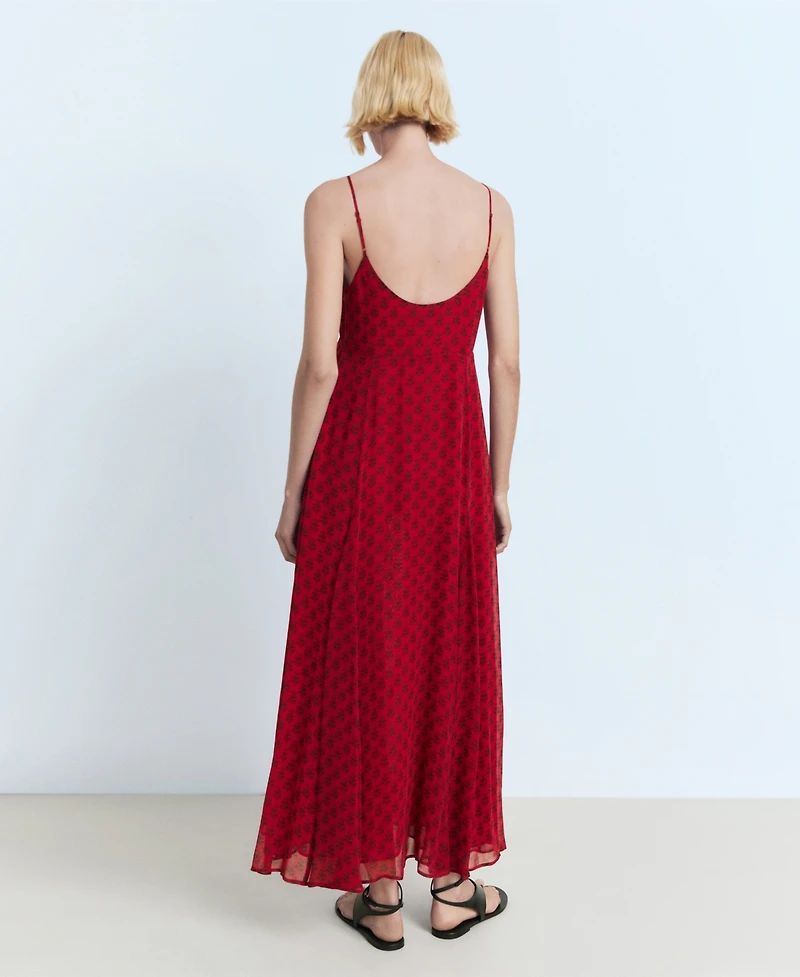 Mango Women's Floral-Print Chiffon Dress