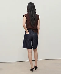 Mango Women's High-Rise Straight Bermuda Shorts