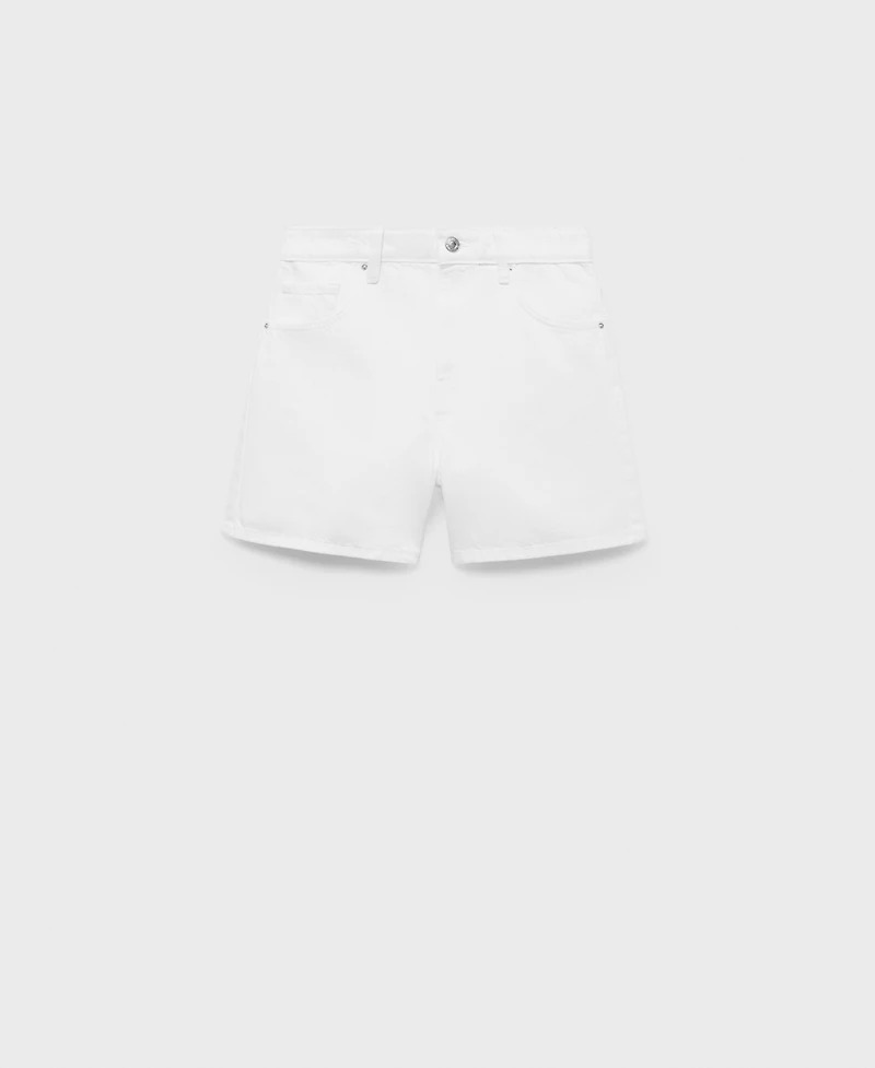 Mango Women's High-Rise Denim Shorts