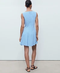 Mango Women's Pleated Short Dress