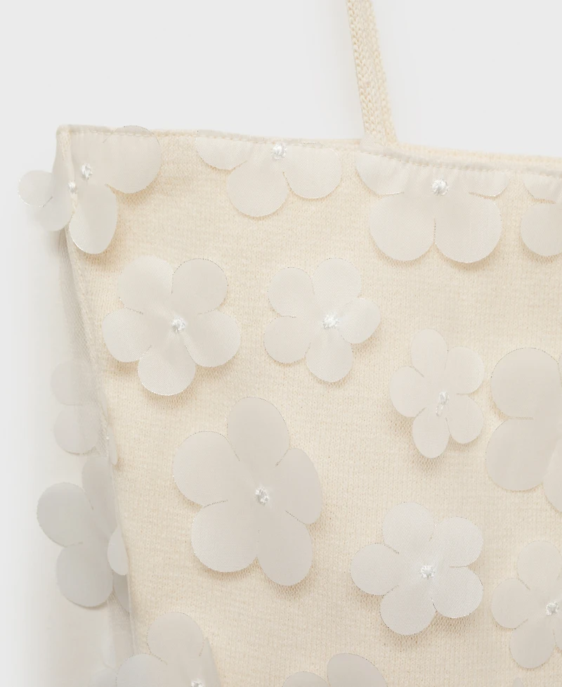 Mango Women's Embossed Floral Top