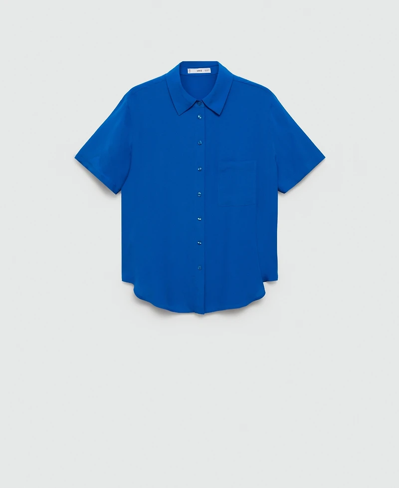 Mango Women's Short Sleeve Shirt