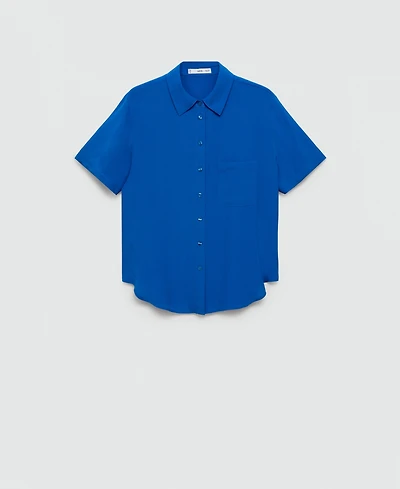 Mango Women's Short Sleeve Shirt