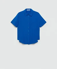 Mango Women's Short Sleeve Shirt