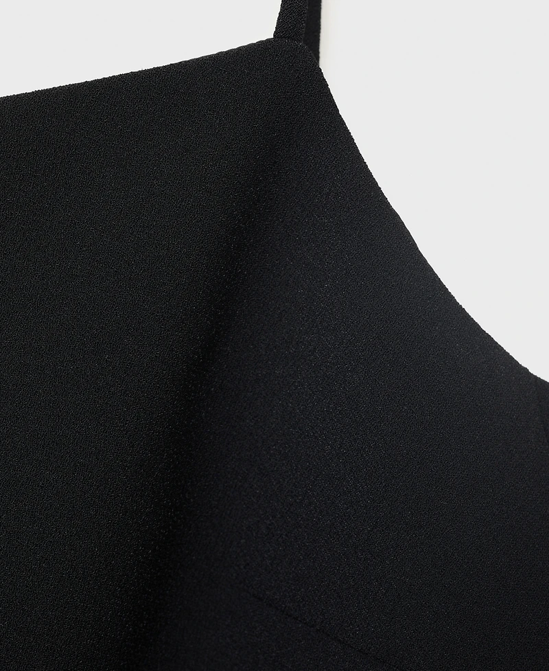 Mango Women's Buttoned Crop Top