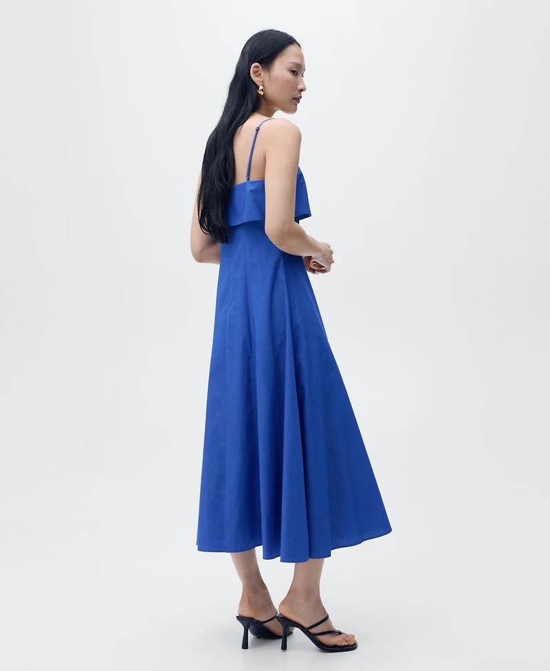 Mango Women's Flared Cotton Dress