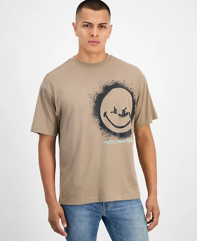 SmileyWorld Men's Happy Mad Graphic T-Shirt