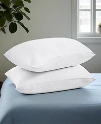 Unikome Medium Soft Goose Down and Feather Gusseted 2-Pack Pillows