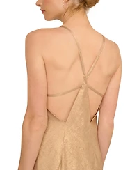 Adrianna Women's Chiffon V-Neck Sleeveless Long A-Line Dress