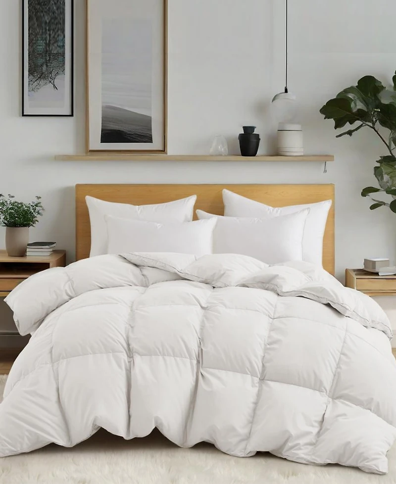 Unikome Heavyweight White Goose Feather and Down Comforter