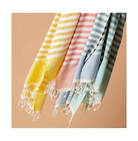 Feelgoodz Artisan Crafted Cotton Turkish Towel Beach Bath Oeko-Tex Certified