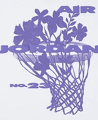 Jordan Big Girls 23 Flowers Short sleeve T-Shirt