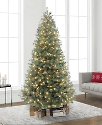 Puleo 7.5 ft. Pre-Lit Hampton Spruce Artificial Christmas Tree
