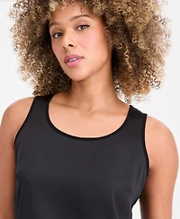 Anne Klein Women's Mixed-Media Tank Top