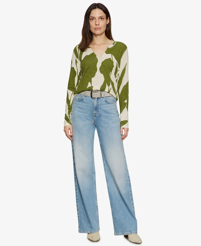 Sanctuary Women's Perfect Notch Long-Sleeve Top