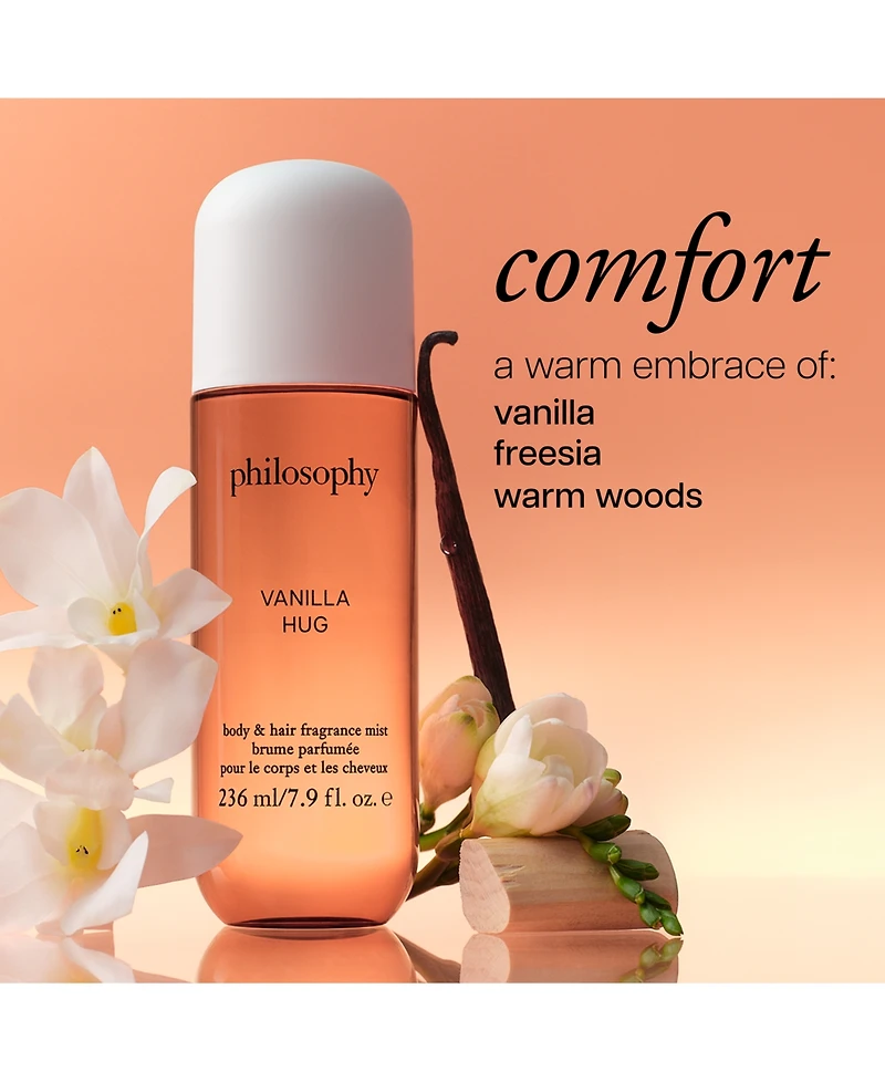 philosophy Vanilla Hug Body & Hair Fragrance Mist, 7.9 oz.