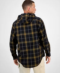 Hugo By Boss Men's Ebhood Cotton Plaid Hooded Shirt