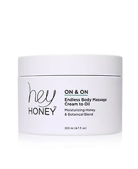 Hey Honey On and On Honey Cream to Oil Body Massage, 200 ml