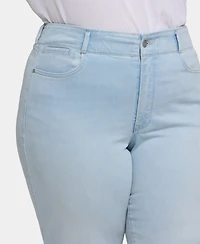 Nydj Plus Brigitte Wide Leg Capri Jeans