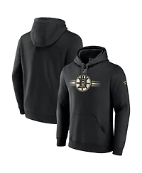 Fanatics Men's Black Boston Bruins Secondary Logo Pullover Hoodie