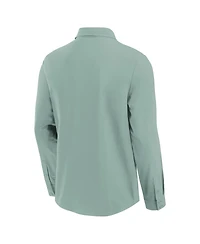 Fanatics Men's Green Seattle Mariners Front Office Long Sleeve Button-Up Shirt