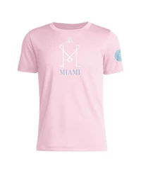 Adidas Big Boys and Girls Pink Inter Miami Cf 2025 Archive Collection T-Shirt