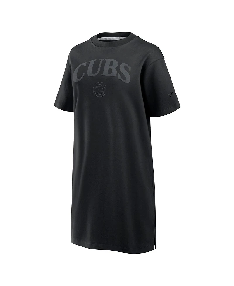Fanatics Women's Black Chicago Cubs Elements Cotton Dress