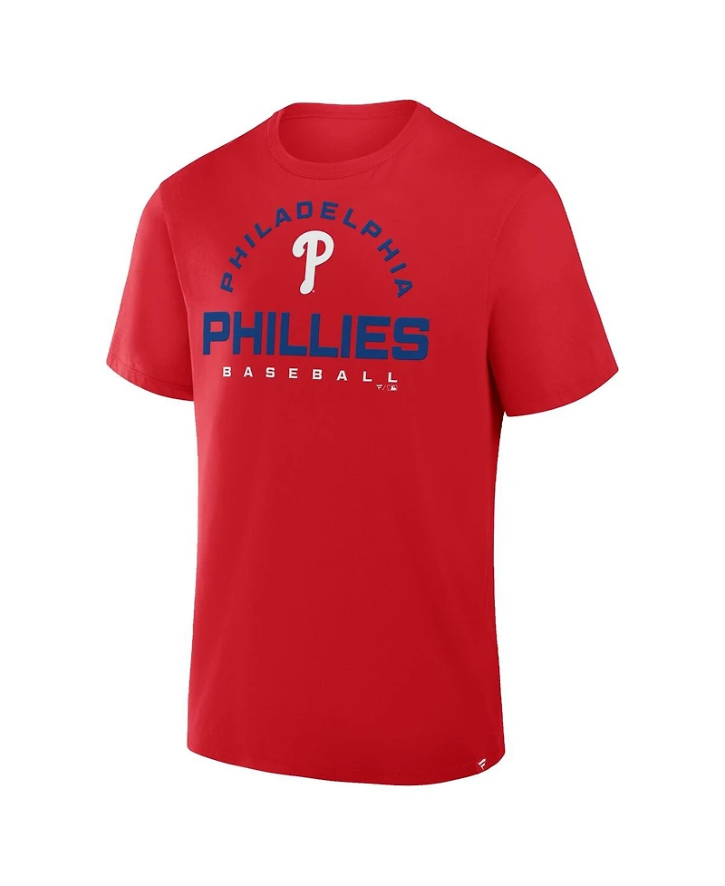 Fanatics Men's Red Philadelphia Phillies Clubhouse Legacy Primary Play T-Shirt