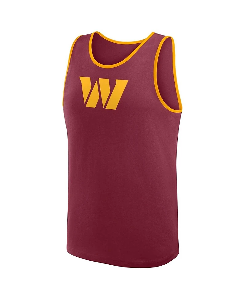 Logo Athletic Men's Burgundy Washington Commanders Unmatched Success Tank Top