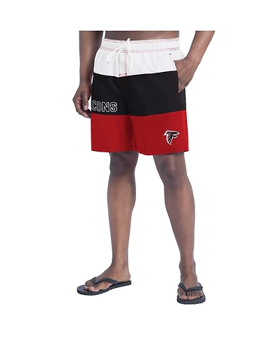 G-iii Sports by Carl Banks Men's Red/Black Atlanta Falcons Sunrise Volley Swim Shorts