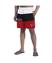 G-iii Sports by Carl Banks Men's Red/Black Atlanta Falcons Sunrise Volley Swim Shorts