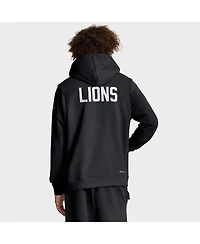 Nike Men's Black Detroit Lions Sideline Offensive Set Play Performance Pullover Hoodie