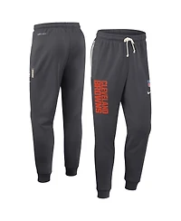 Nike Men's Anthracite Cleveland Browns Sideline Ground Game Performance Taper Pants