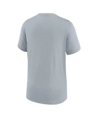 Nike Big Boys and Girls Gray Las Vegas Raiders Icon Legend T-Shirt