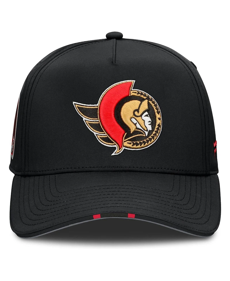 Fanatics Men's Black Ottawa Senators 2025 Nhl Draft Authentic Pro On-Stage Podium A-Frame Adjustable Hat