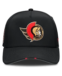 Fanatics Men's Black Ottawa Senators 2025 Nhl Draft Authentic Pro On-Stage Podium A-Frame Adjustable Hat