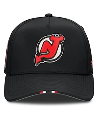 Fanatics Men's Black New Jersey Devils 2025 Nhl Draft Authentic Pro On-Stage Podium A-Frame Adjustable Hat