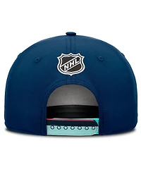 Fanatics Men's Navy Seattle Kraken 2025 Nhl Draft Authentic Pro On-Stage Podium A-Frame Adjustable Hat
