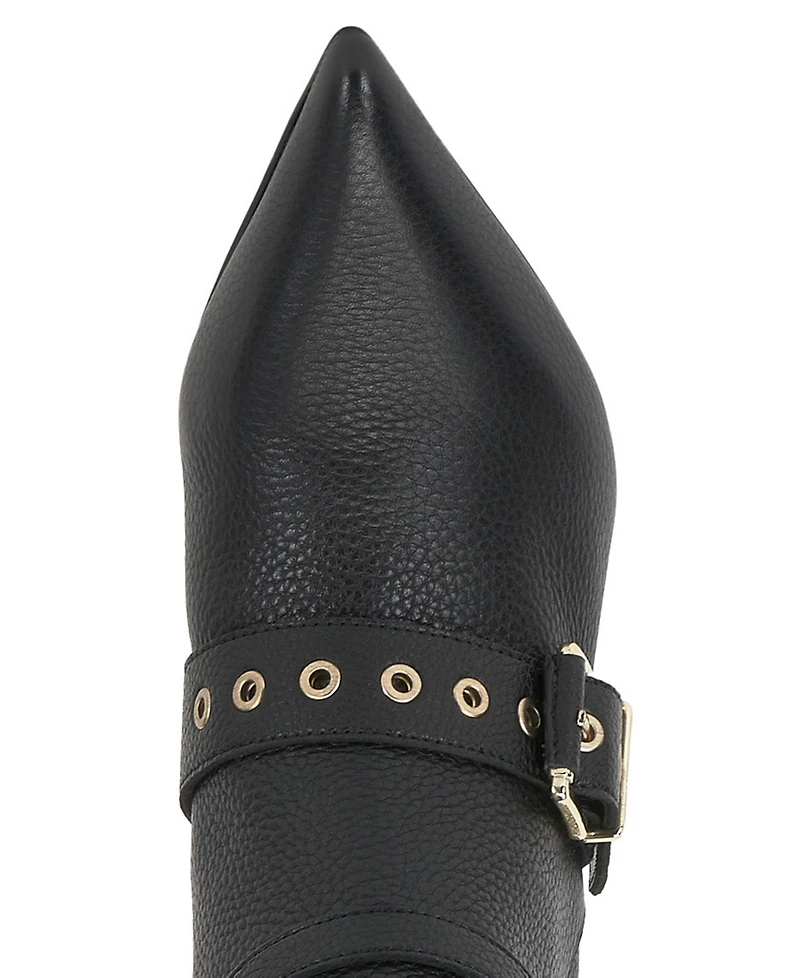 Vince Camuto Women's Tyleen Knee-High Kitten-Heel Moto Dress Boots