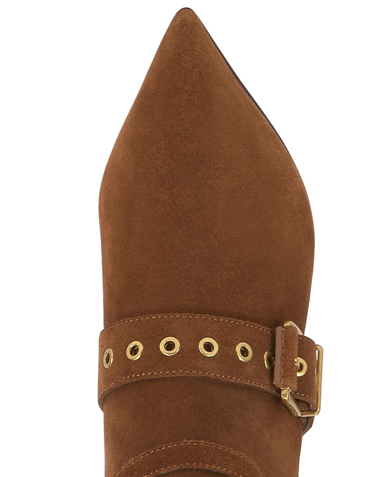 Vince Camuto Women's Tyleen Knee-High Kitten-Heel Moto Dress Boots